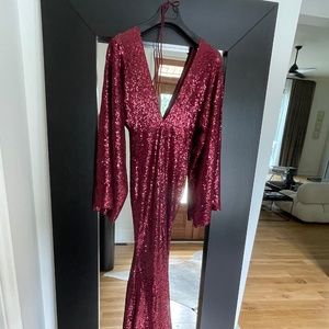 Alamour Kseniya gown Burgundy - XS - NEW